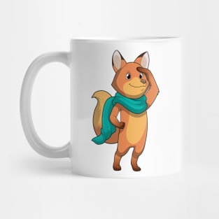 Fox with Scarf Mug